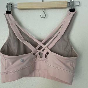 Lululemon light pink , sports bra
